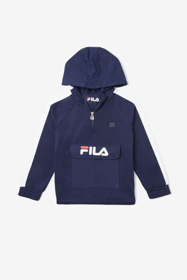 Fila Fleece Lined James Boy's Hoodies - Navy,NZ 927-32974